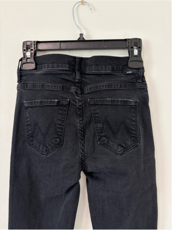 MOTHER The Weekender Flare Jeans Sz 24 Not Guilty Black EUC - Picture 8 of 14